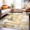 World Rug Gallery Modern Abstract Reflections Area Rug 5' X 7' Yellow 935YELLOW5X7 - alternate 1